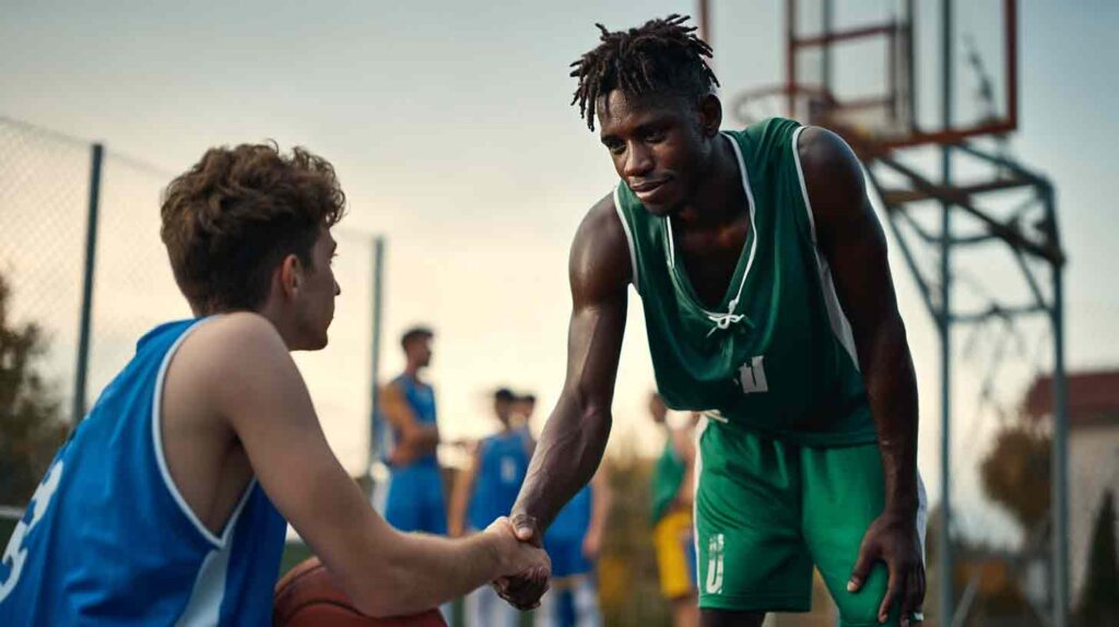 Stay humble. Respect your opponent. Basketball is to compete and make friends.